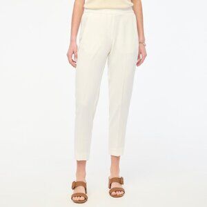 J. Crew White Jamie Pant with Elastic Waist - NEW WITH TAGS - Size 4